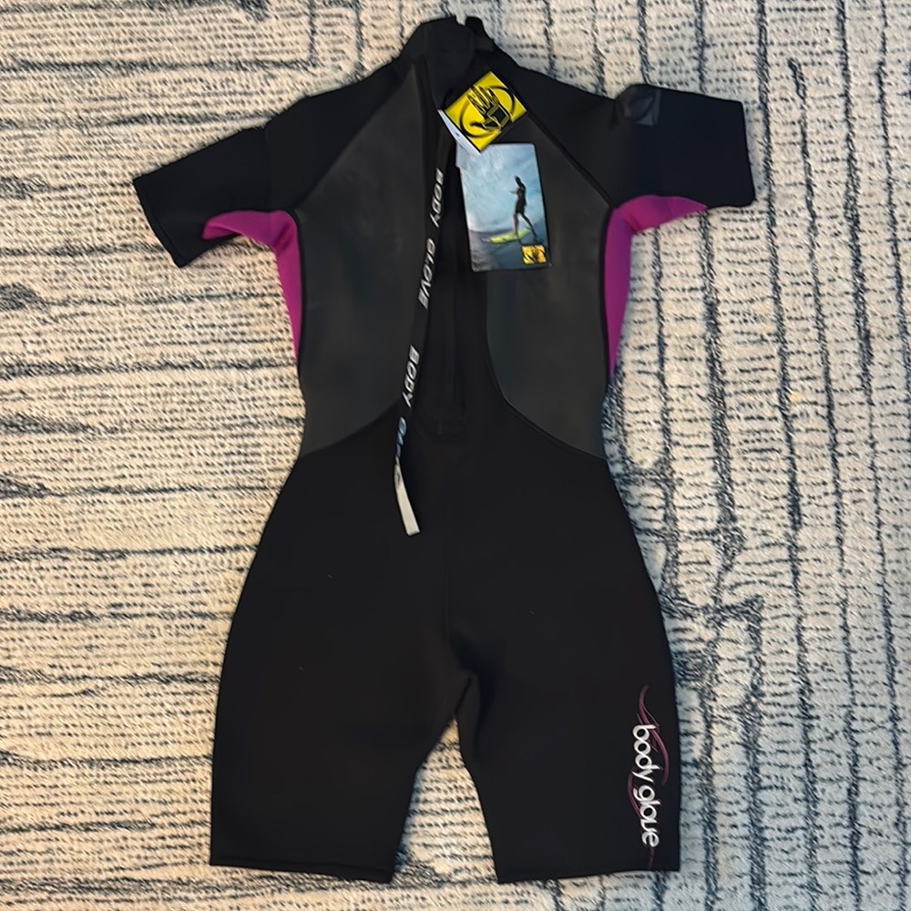 Body Glove Black and Purple Rashguard Swimwear